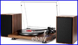 Record Player with Magnetic Cartridge, Bluetooth Belt Drive Vinyl Turntable H Record Player with Magnetic Cartridge, Bluetooth Belt Drive Vinyl Turntable H