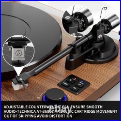 Record Player with Magnetic Cartridge, Bluetooth Belt Drive Vinyl Turntable H Record Player with Magnetic Cartridge, Bluetooth Belt Drive Vinyl Turntable H