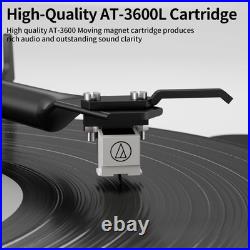 Record Player with Magnetic Cartridge, Bluetooth Belt Drive Vinyl Turntable H Record Player with Magnetic Cartridge, Bluetooth Belt Drive Vinyl Turntable H