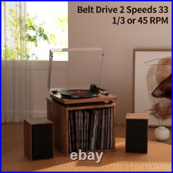 Record Player with Magnetic Cartridge, Bluetooth Belt Drive Vinyl Turntable H Record Player with Magnetic Cartridge, Bluetooth Belt Drive Vinyl Turntable H