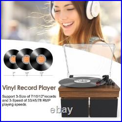 Record Player with Speakers, 3-Speed Vinyl Record Player with Dual Stereo Spe Record Player with Speakers, 3-Speed Vinyl Record Player with Dual Stereo Spe