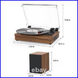 Record Player with Speakers, 3-Speed Vinyl Record Player with Dual Stereo Spe Record Player with Speakers, 3-Speed Vinyl Record Player with Dual Stereo Spe