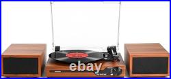 Record Player with Speakers, Bluetooth Portable Turntable for Vinyl Records, Phon