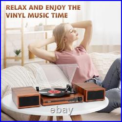 Record Player with Speakers, Bluetooth Portable Turntable for Vinyl Records, Phon Record Player with Speakers, Bluetooth Portable Turntable for Vinyl Records, Phon