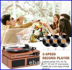 Record Player with Speakers, Bluetooth Portable Turntable for Vinyl Records, Phon Record Player with Speakers, Bluetooth Portable Turntable for Vinyl Records, Phon