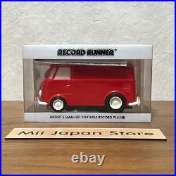Record Runner Portable Record Player Volkswagen Color Red stokyo Soundwagon Record Runner Portable Record Player Volkswagen Color Red stokyo Soundwagon