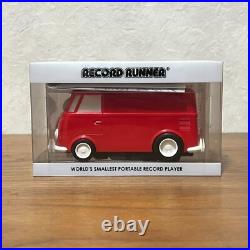 Record Runner Portable Record Player Volkswagen Color Red stokyo Soundwagon Record Runner Portable Record Player Volkswagen Color Red stokyo Soundwagon
