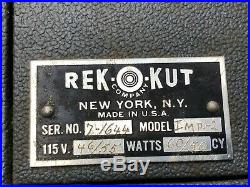 Rek-O-Kut Record Player Cutter Lathe Imperial II TR43H MasterPro M-12S Audax RH5