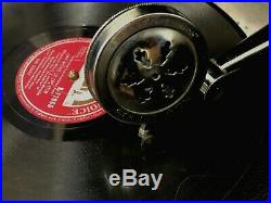 Replica Gramophone Player 78 rpm Suitcase Reproduction Record Player Vintage