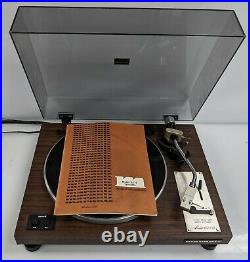Restored Marantz 6110 Turntable Record Player Signet TK5E Cart & Manual NICE