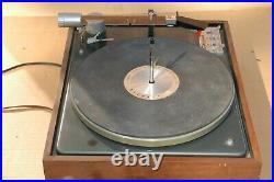 Restored Vintage Garrard Lab 80 Record Player Turntable Wooden Plinth Case Frame