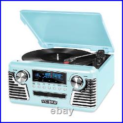 Retro Record Player with Bluetooth and 3-Speed Turntable CD player Stereo Speakers