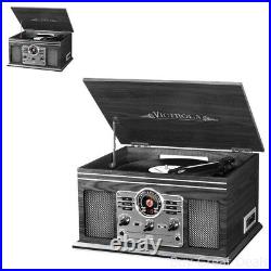 Retro Vintage Look Radio CD Cassette Mp3 Record Player Bluetooth Turntable Vinyl