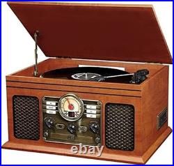 Retro Vintage Radio CD Cassette MP3 Record Player Turntable Vinyl LP Bluetooth