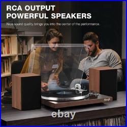 Retrolife Vinyl Record Player BT, Bark Brown, AT-3600L, 2-Speed, USB/RCA