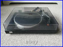 SANSUI SR-222 MKII Turntable Piano Black Record Player With SC-50 Cartridge