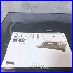SANSUI SR-525 Direct Drive Turntable Record Player Black from Japan Vintage Used SANSUI SR-525 Direct Drive Turntable Record Player Black from Japan Vintage Used