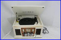 SEE NOTES Victrola VTA-600B-BLK Bluetooth Record Player Multimedia Turntable
