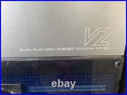 SHARP VZ-V2S DUAL-PLAY DISC STEREO SYSTEM Portable Stereo Record Player JUNK