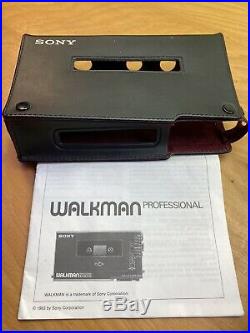 SONY WALKMAN PERSONAL CASSETTE PLAYER / RECORDER WM-D6C +mic+ Power +case