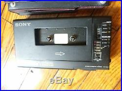 SONY Walkman WM-D6C Professional Cassette Player Recorder & Case