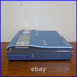 SONY minidisc MD walkman player recorder MZ-N910 blue used work japan import