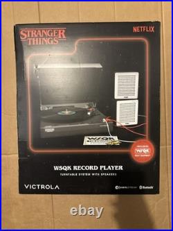 STRANGER THINGS Victrola WSQK Record Player Turntable Speakers Netflix