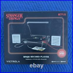 STRANGER THINGS Victrola WSQK Record Player Turntable Speakers Netflix NEW