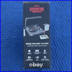 STRANGER THINGS Victrola WSQK Record Player Turntable Speakers Netflix NEW