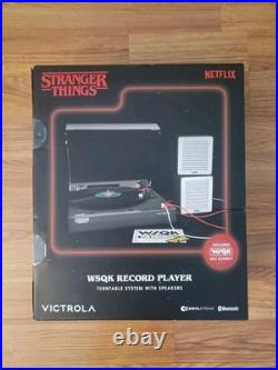 STRANGER THINGS Victrola WSQK Record Player Turntable Speakers Netflix NEW