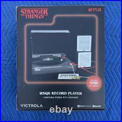 STRANGER THINGS Victrola WSQK Record Player Turntable Speakers Netflix NEW