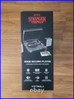 STRANGER THINGS Victrola WSQK Record Player Turntable Speakers Netflix NEW