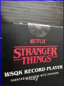 STRANGER THINGS Victrola WSQK Record Player Turntable Speakers Netflix NEW