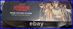 STRANGER THINGS Victrola WSQK Record Player With Speakers Bluetooth NEW OPEN BOX