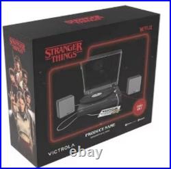 STRANGER THINGS Victrola WSQK Record Player With Speakers Bluetooth NEW SEALED