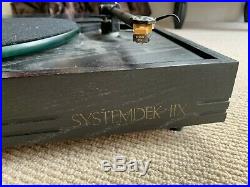 SYSTEMDEK IIX 8 black wood record player turntable MOTH arm and AT cartridge