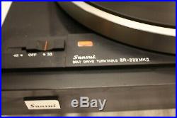 Sansui Mkii Mk II Sr-222 Sr222 Mk2 Belt Drive Turntable Record Player