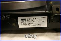 Sansui Mkii Mk II Sr-222 Sr222 Mk2 Belt Drive Turntable Record Player