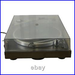 Sansui SR222 MK II Piano Black Belt Drive Record Vinyl Turntable & Groovemaster