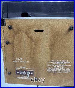 Sears Compact Stereo AM/FM Radio Phonograph Tape Record Player