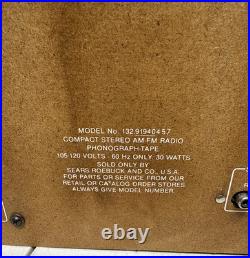 Sears Compact Stereo AM/FM Radio Phonograph Tape Record Player