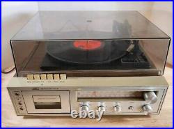 Sears Solid State AM/FM Radio Phonograph Tape Player Model 132.91823900 Works