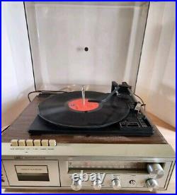 Sears Solid State AM/FM Radio Phonograph Tape Player Model 132.91823900 Works