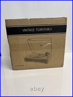 Seasonlife Turntable Record Player with Built-in Speakers, 33&45 RPM Speed