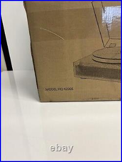 Seasonlife Turntable Record Player with Built-in Speakers, 33&45 RPM Speed