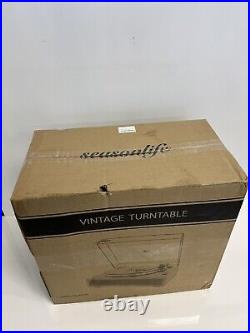 Seasonlife Turntable Record Player with Built-in Speakers, 33&45 RPM Speed