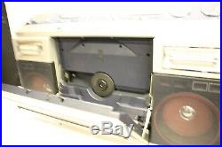 Sharp Vz-2000 Boombox Ghetto Blaster Turntable Record Player Cassette Radio Rare
