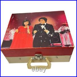 Sing A Long 1977 Donny & Marie Osmond Phonograph Record Player Turntable with Mic