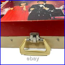 Sing A Long 1977 Donny & Marie Osmond Phonograph Record Player Turntable with Mic