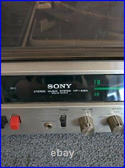 Sony HP-239A Retro Record Player & Speakers Circa 1972